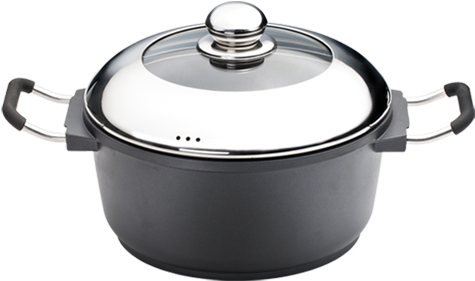 Soup Pot With Glass Lid Ø 24 Cm - Olla Teflon (500x500)