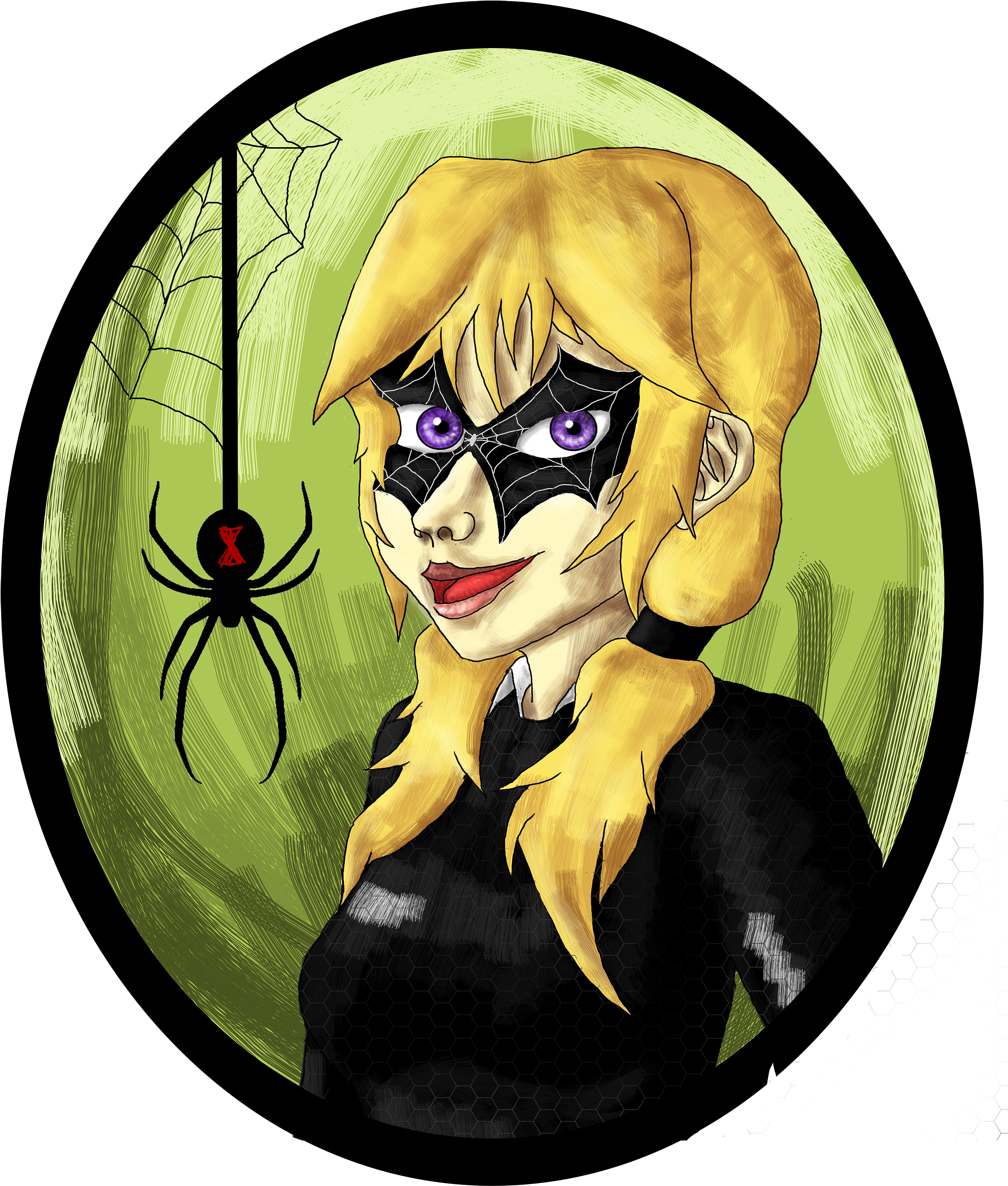 Miraculous Ladybug Oc - Miraculous Ladybug Black Widow (2421x2825)