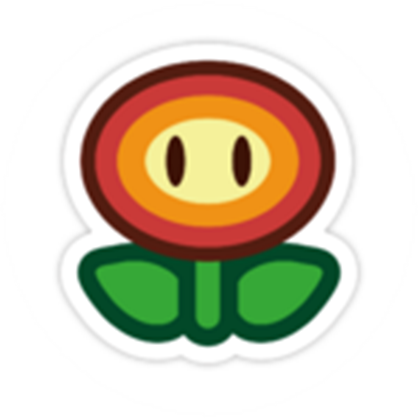 Fire Flower - Paper Mario Sticker Star Flower (420x420)