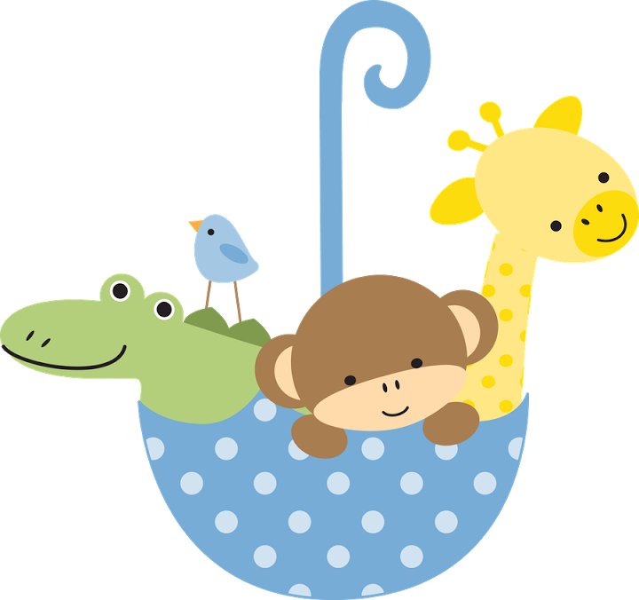 Safari & Zoo - Baby Animals Vector Png (720x676)