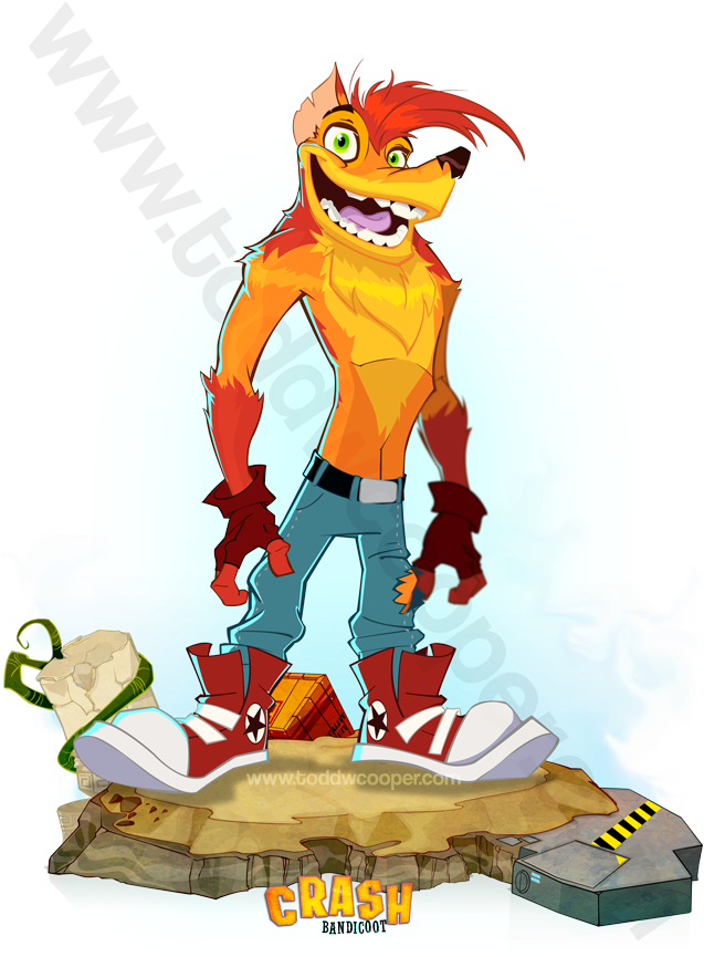 Crash Bandicoot - Cartoon (636x900)