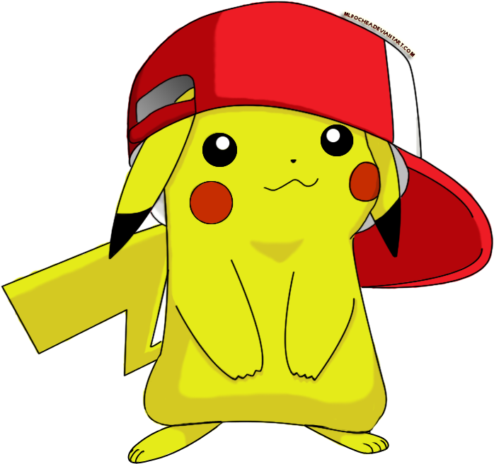 Pikachu With Hat Drawing - Pikachu Wallpaper Hd (777x679)