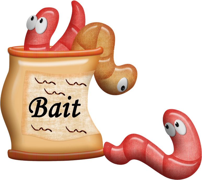 Pescaria - Clip Art Fishing Worm (800x712)