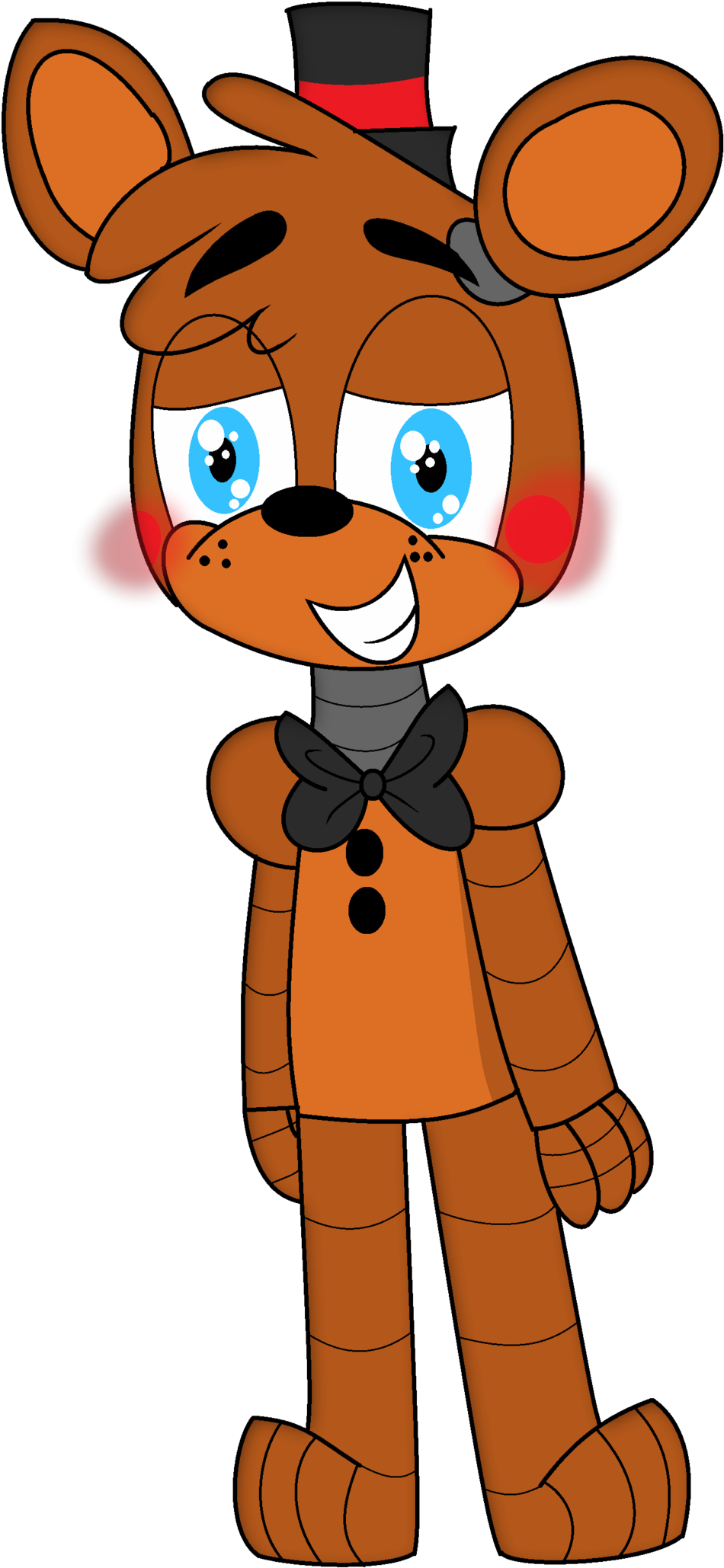 Fnaf Drawing Challenge - Fnaf Toy Freddy Drawing (1024x2138)