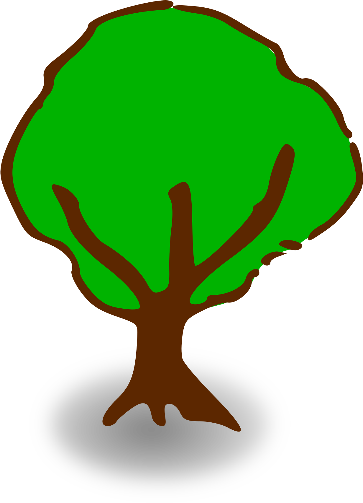 Symbol, Tree, Cartoon, Symbols, Trees, Elements - Tree Clip Art (800x800)