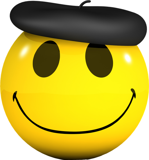 3d Smiley Beret - 3d-smiley-santa Throw Blanket (513x550)