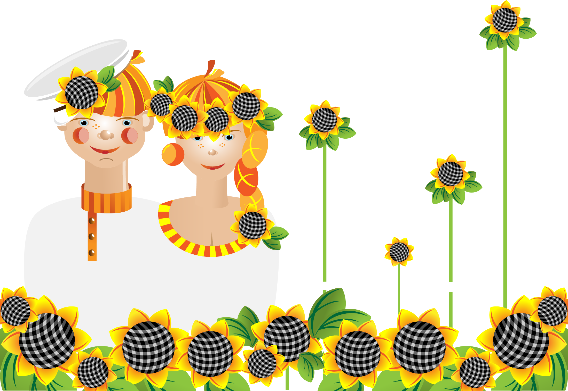 Common Sunflower Silhouette Illustration - Common Sunflower Silhouette Illustration (2200x1517)