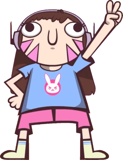 Cartoon D - Va - D Va Cartoon (395x512)