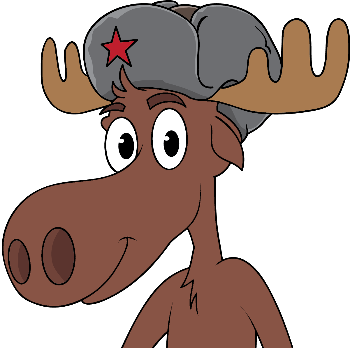 Moose Clipart Russian - Russian Cartoon Png (1600x1300)