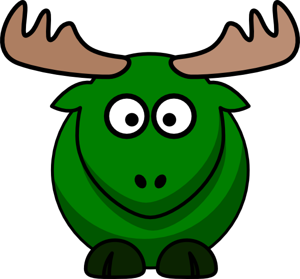 Cartoon Elk (600x559)