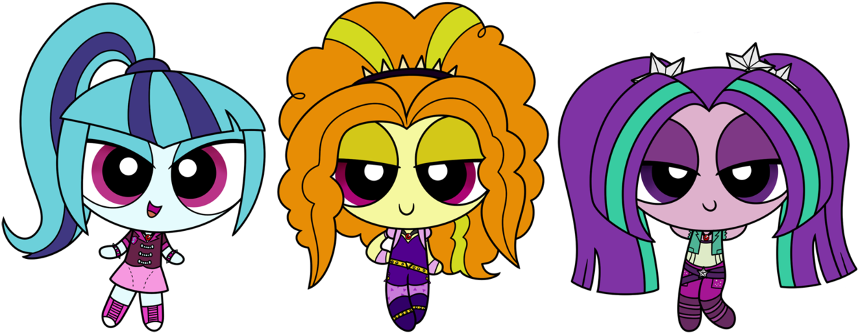Adagio Dazzle, Aria Blaze, Artist - Powerpuff Girls Adagio Dazzle (1280x526)