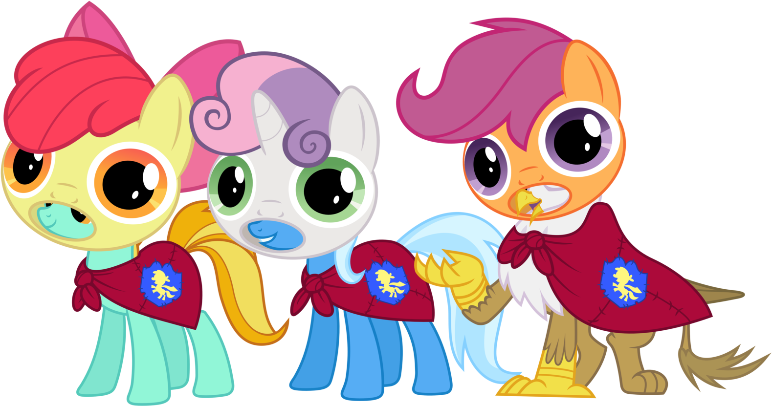 We Are The Cutie Mark Crusaders By Magister39 On Deviantart - Powerpuff Girls Cutie Mark Crusaders (1600x853)