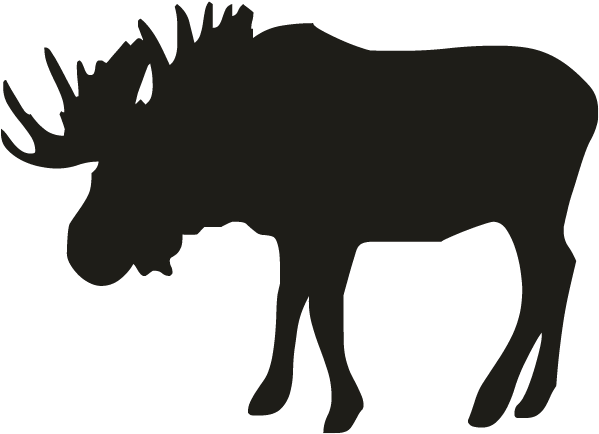 Smock Moose Motif - Moose Clipart (696x696)