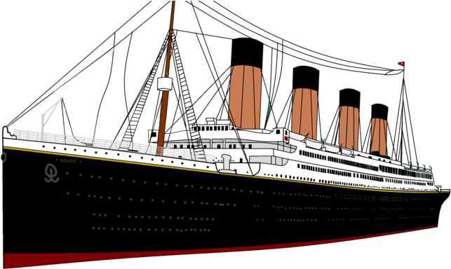 Titanic Rendered [no Hull] By Pivotsprites - Titanic (1024x509)