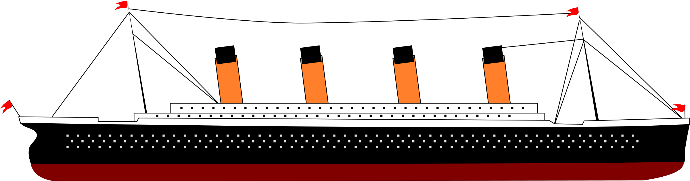 Titanic - Clipart - - Clip Art Titanic (2400x631)