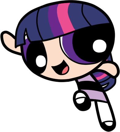 Ppg Twilight Sparkle By Goddesscelestia On Deviantart - Bubbles Powerpuff Girls (390x431)