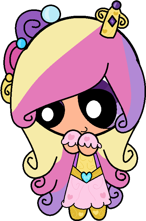 My Little Pony Cadence As A Filly - Princess Cadance Powerpuff Girls (563x769)