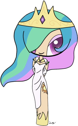 Princess Celestia- Ppg/my Own Style By Luckygirl88 - My Little Pony Ppg (378x547)