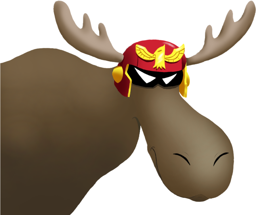 Show Ya Moose By Criticalhitsam - Show Me A Moose Captain Falcon (1024x768)