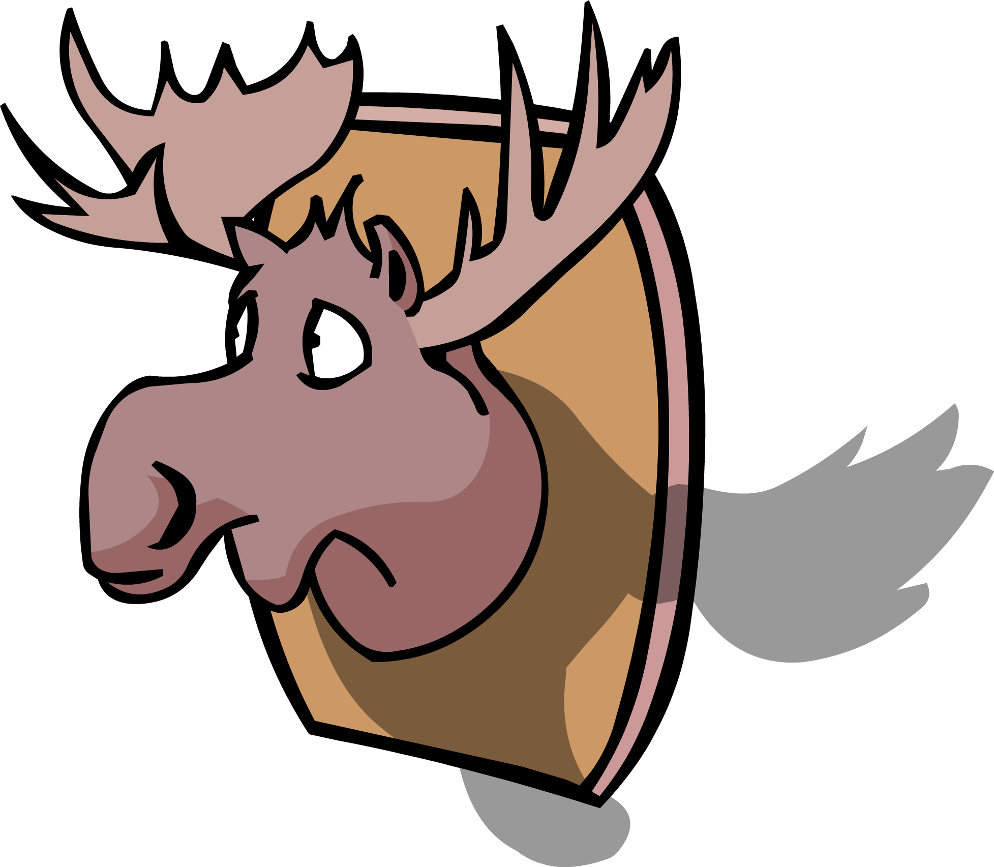 Moose Head Sprite 005 - Moose Head (1955x1705)