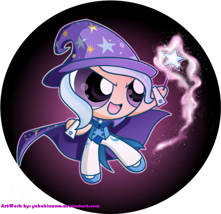The Great And Powerpuff Trixie By Yokokinawa - My Little Pony As Powerpuff Girl (937x852)
