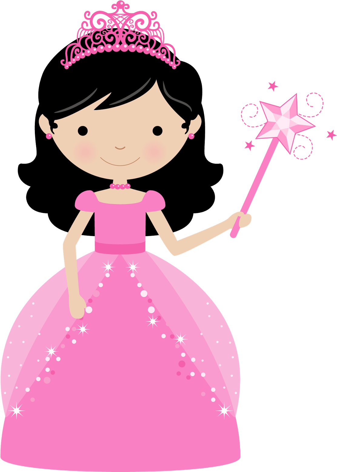 María José Argüeso - Princess With Crown Clipart (1600x1600)