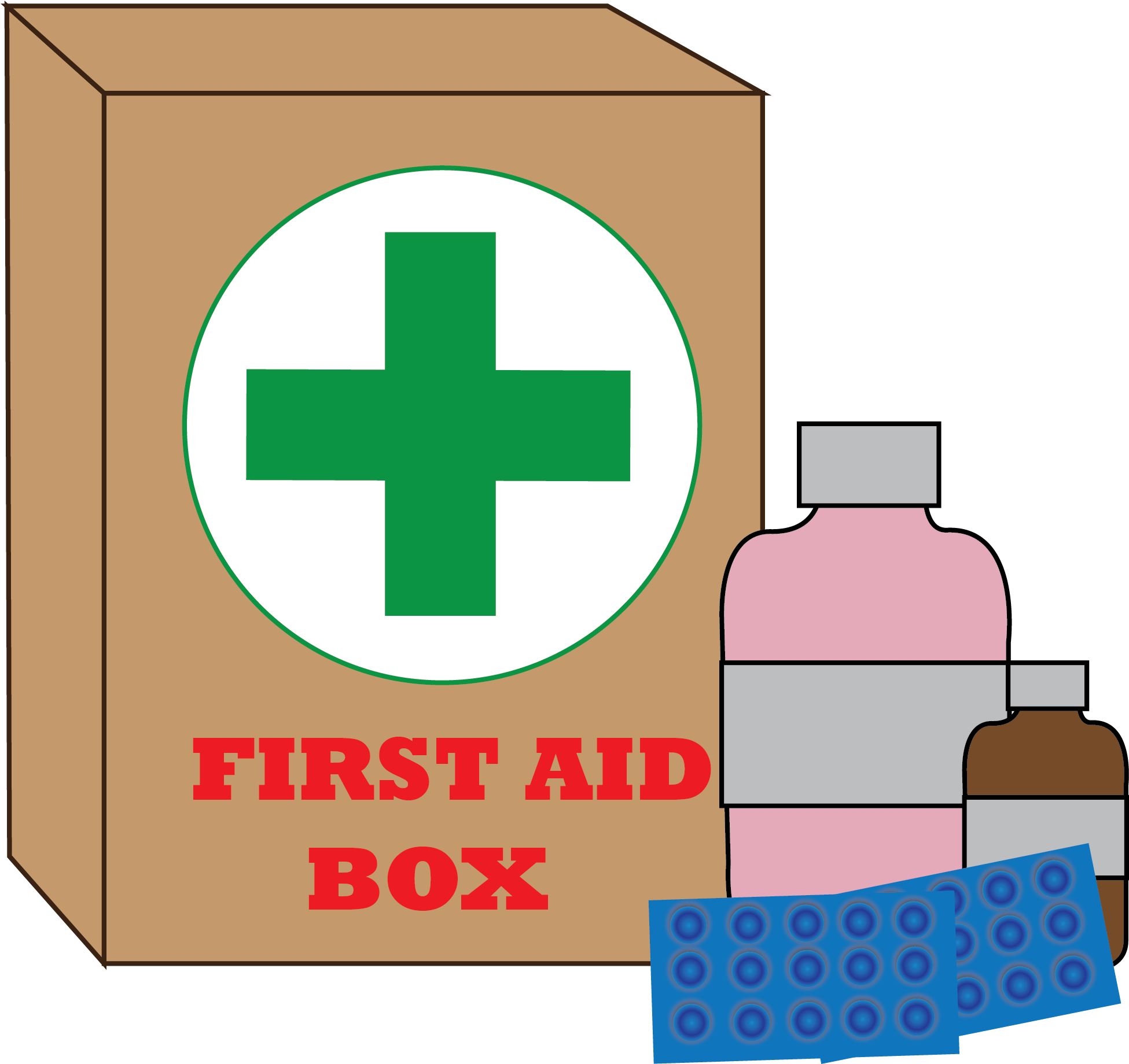 First Aid Supplies First Aid Kits Clip Art - First Aid Supplies First Aid Kits Clip Art (2035x1948)