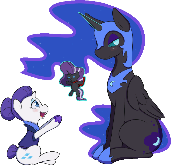 Powerpuff Girls - My Little Pony Nightmare Moon And Rarity (700x700)