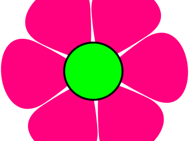 Pink Flower Clipart 2 Flower - 60s Flower (640x480)