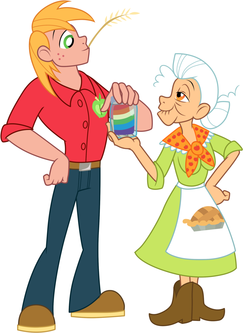 Big Macintosh And Granny Smith Human By Trinityinyang - Granny Smith Equestria Girl (1024x1357)