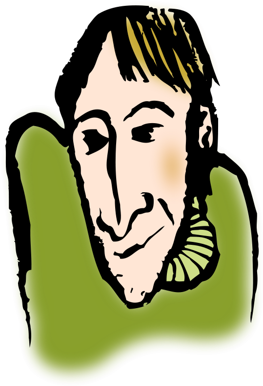 Man, Adult, Content, Impishly, Whimsical, Smiling - Der Persische Orden (anton Tschechow) - Original Illustriert (576x800)