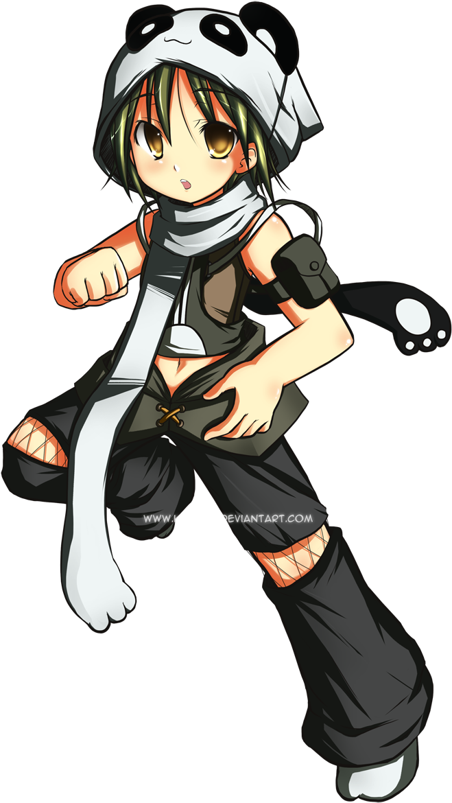Panda - Anime Panda Girl (800x1250)
