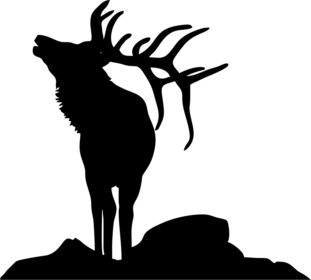 Elk Transformers Clip Art - Silhouette (1085x974)