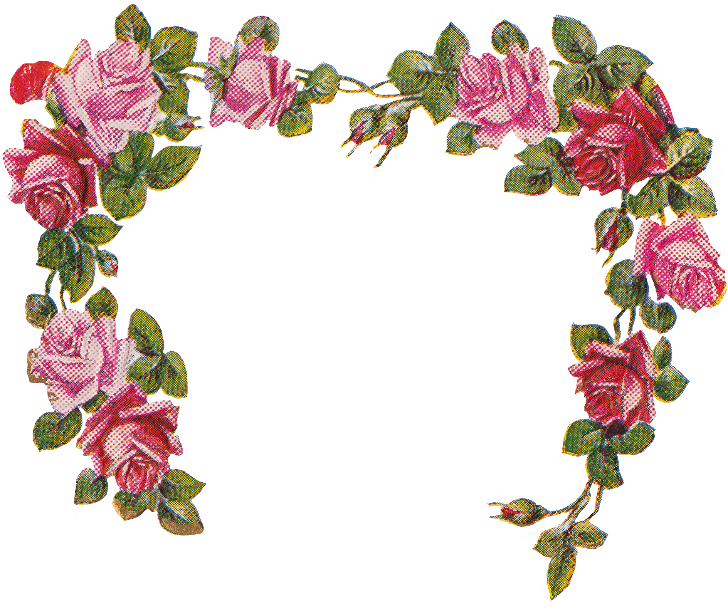 Here Is The Image Decomposed For You To Use The Elements - Flower Frame Without Background (2488x2103)