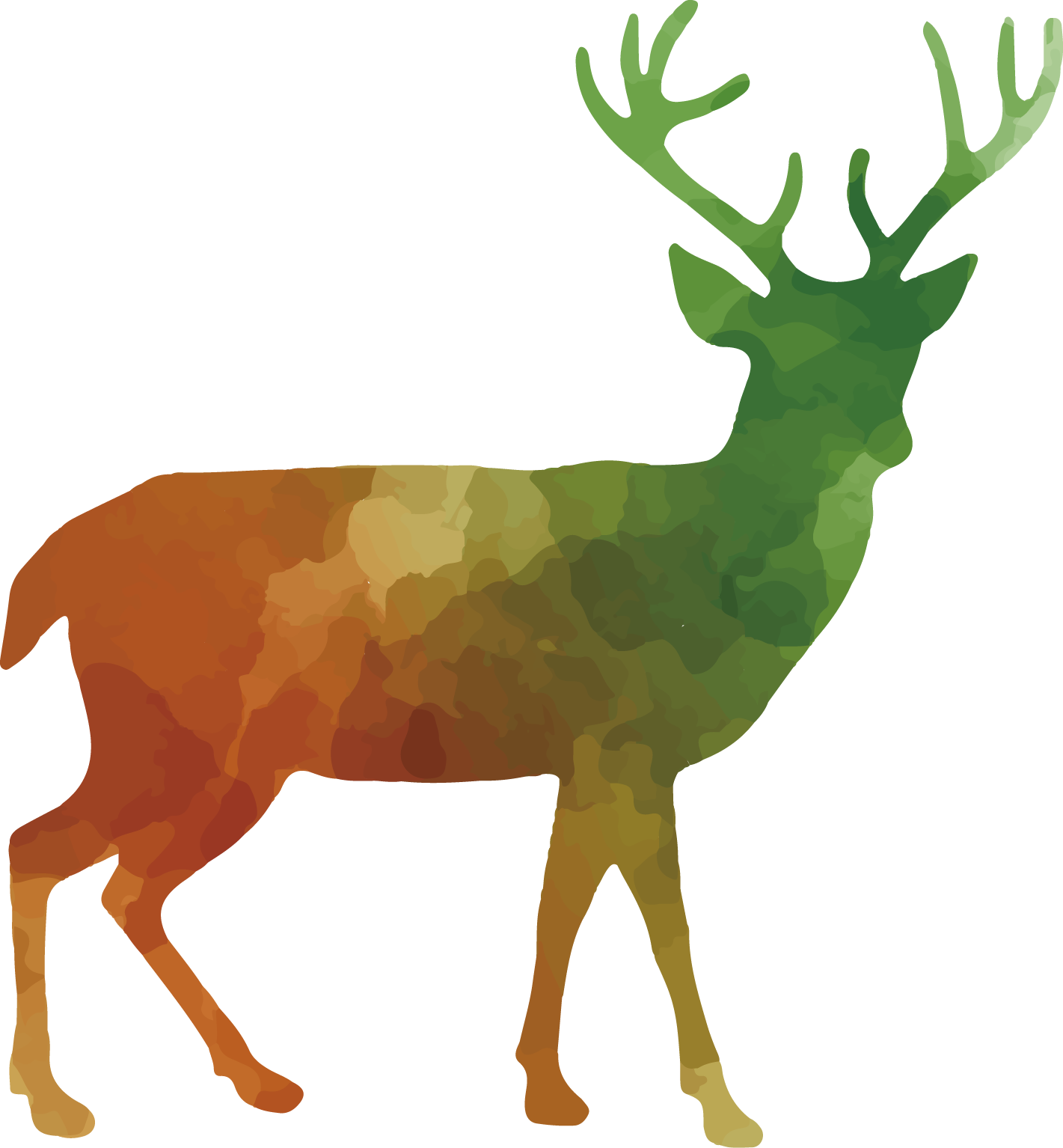 White-tailed Deer Red Deer Reindeer Clip Art - White-tailed Deer Red Deer Reindeer Clip Art (1421x1534)