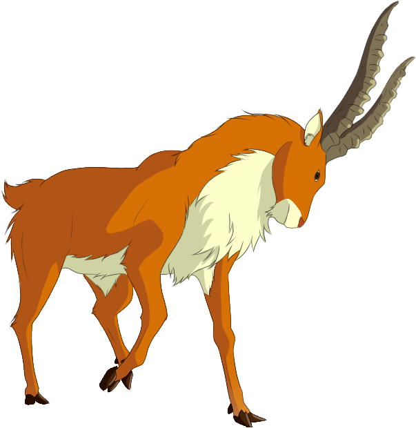 Red Elk By Haiisu - Princess Mononoke Red Elk (677x661)