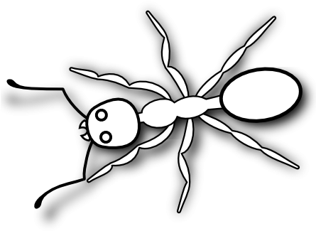 Deluxe Free Butterfly Clipart Clipartist Clip Art Ant - Ant Black And White (444x444)