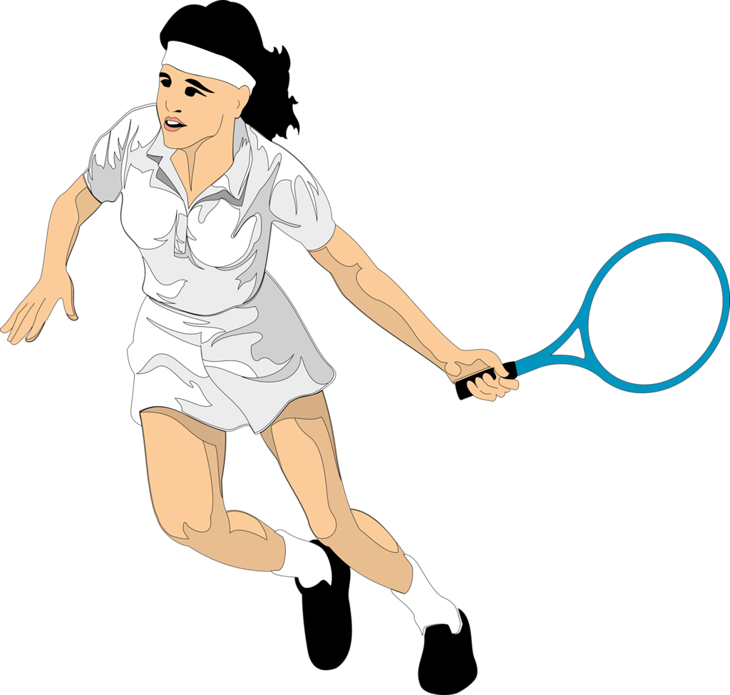 Tennis Player Cartoon - Cartoon Tennis Player (1024x974)