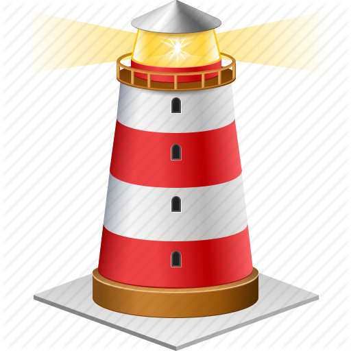 Navigation Icon Large - Lighthouse Icon Transparent (512x512)