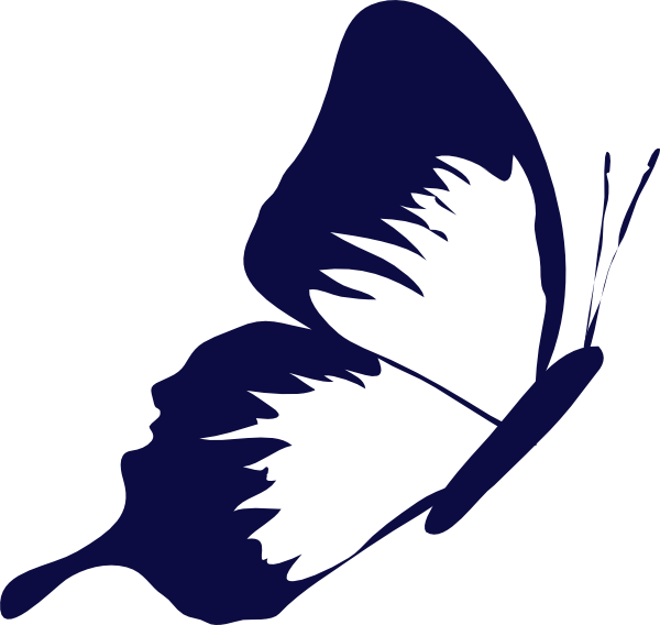 Butterfly Clip Art - Anime Blue Butterfly Png (600x568)