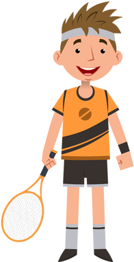 Sports-tennis Player Character - Animaker Characters Png (400x400)
