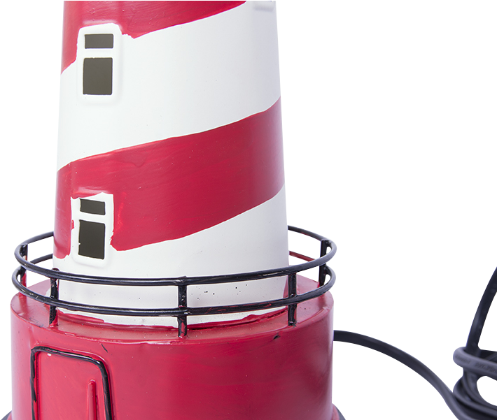 Lighthouse With Illumination - Batela Nautical Red Illuminating Lighthouse (900x600)