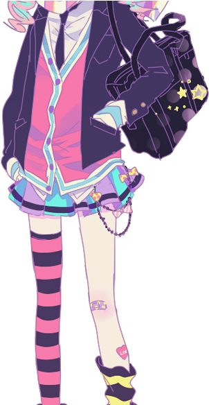 Photo - Pastel Goth Girl Anime (328x583)