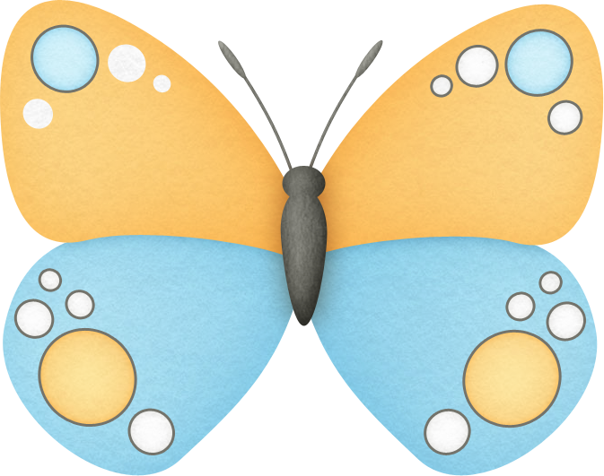 Clip Art, Butterflies, Grubs, Applique, Dragonflies, - Borboletas Clipart (673x531)