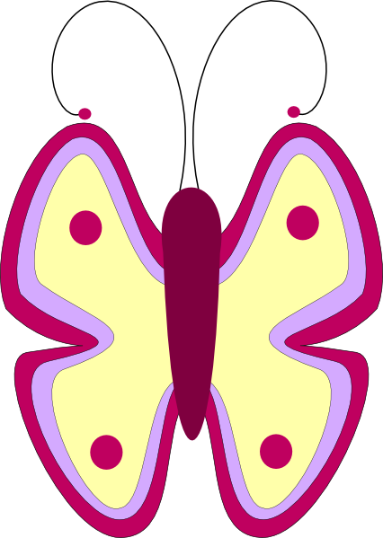 Related Pictures Blue Butterfly Clip Art Vector Online - Clip Art (426x599)
