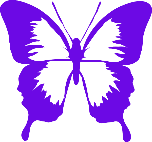 Butterfly Black And White Clipart (600x560)