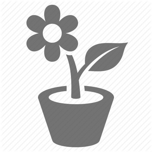 Flower Pot Icon Stock Vector 321495926 - - Granite (512x512)