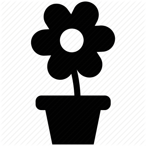 Decoration, Flower Pot, Flowers, Nature, Home Decoration, - Pot Plant Icon Png (512x512)