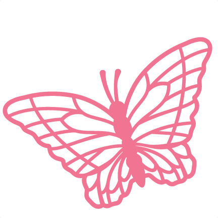 Butterfly Svg Scrapbook Cut File Cute Clipart Files - Free Butterfly Svg Cutting Files (432x432)