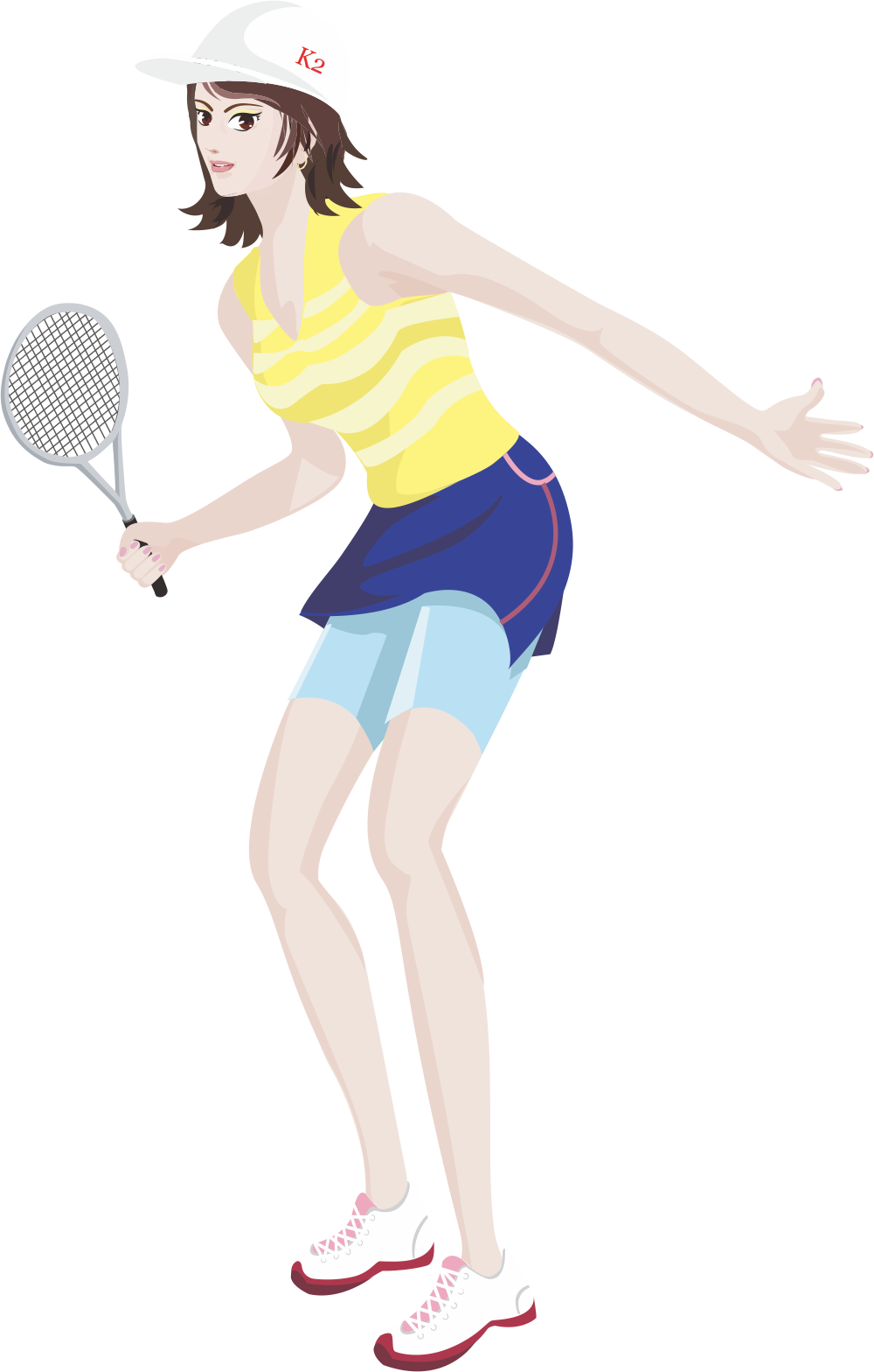 Tennis Girl Badminton - Tennis Girl Badminton (1000x1568)